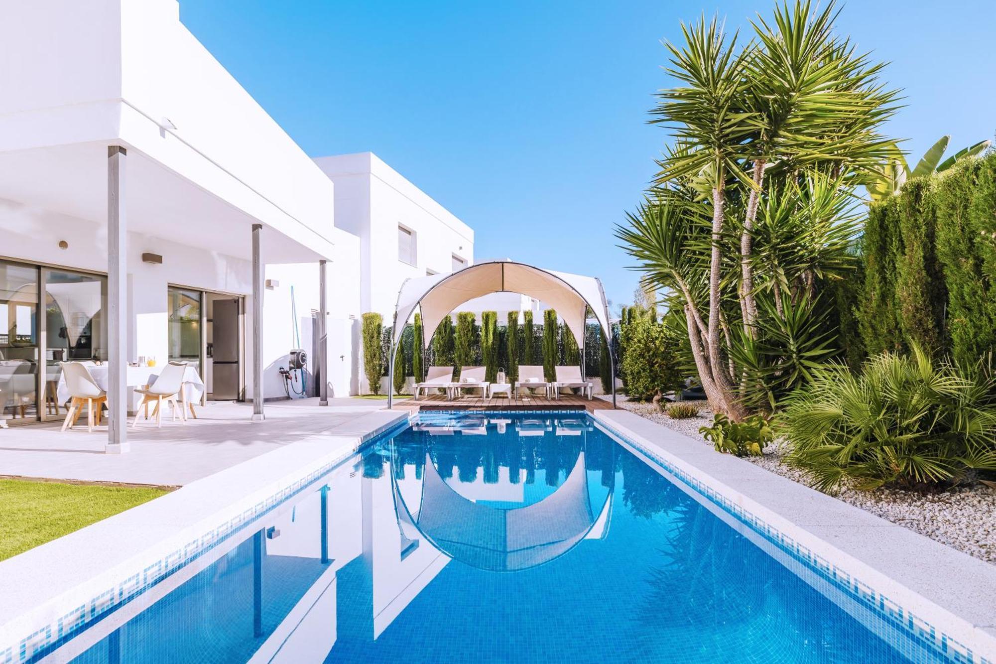Casa Coco Stylisches Beachhouse Mit Pool & Sundeck Els Poblets Denia Exteriör bild