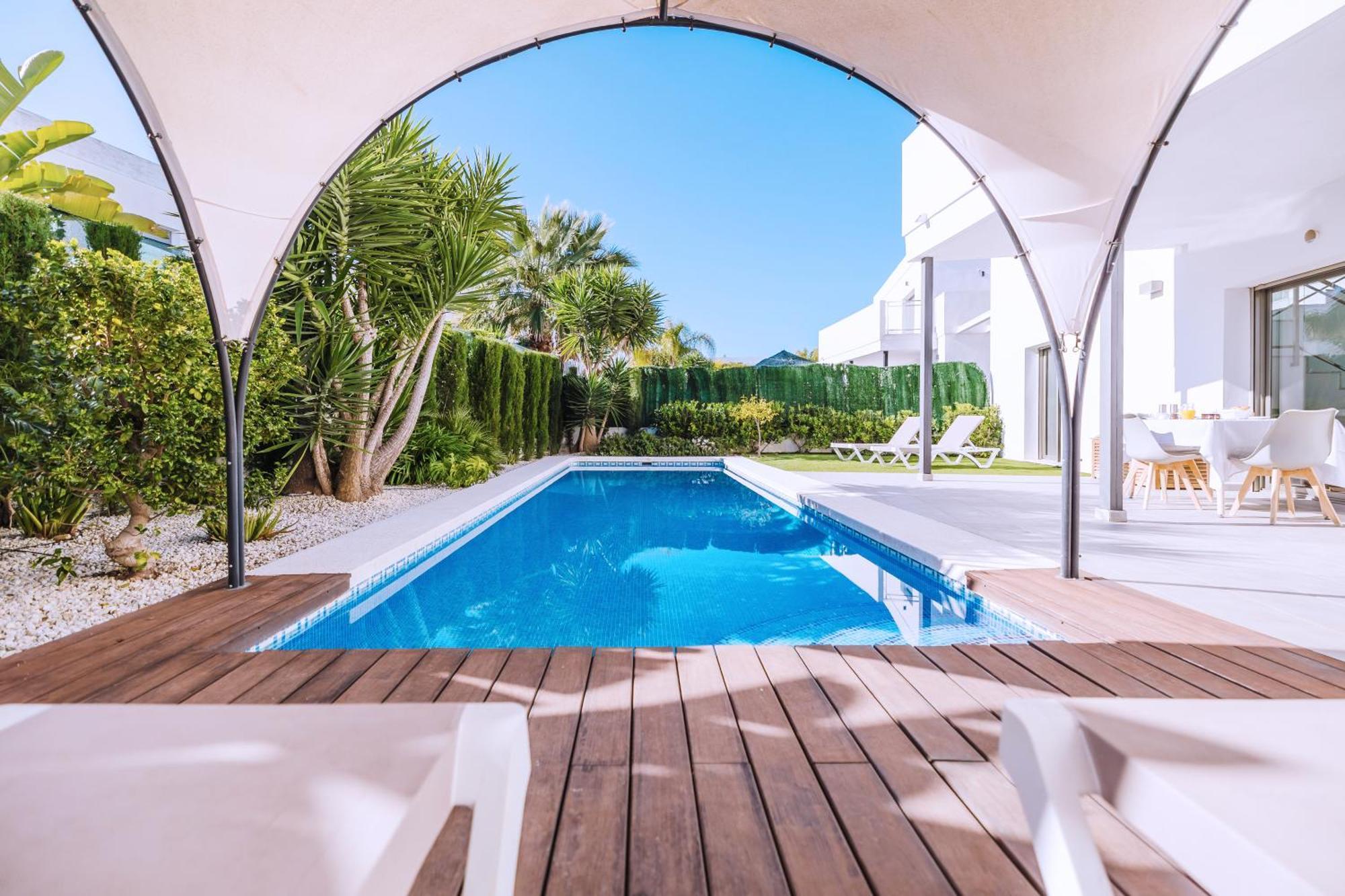 Casa Coco Stylisches Beachhouse Mit Pool & Sundeck Els Poblets Denia Exteriör bild